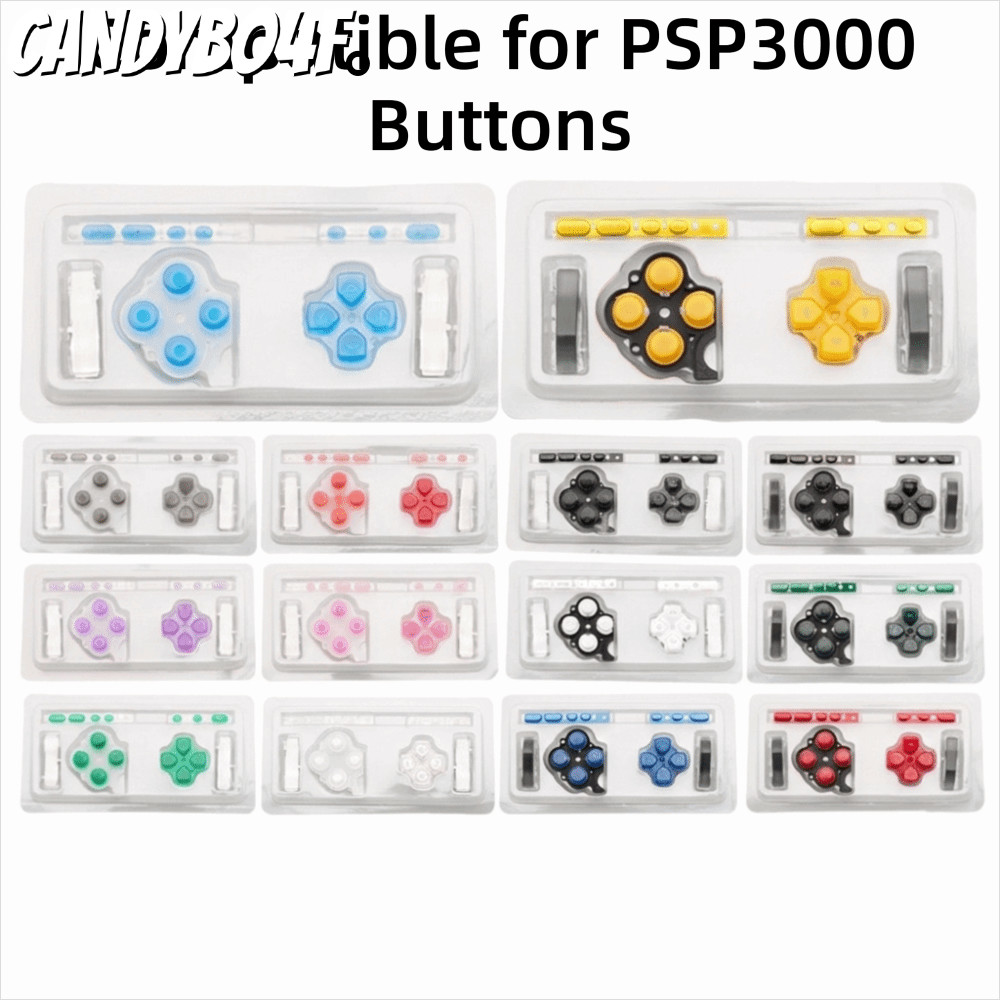 CANDYBO4F เกมคอนโซลปุ่ม, 1 ชุด D PAD ปริมาณปุ่มเปลี่ยนชุด, คุณภาพสูง ABXY เลือกเริ่มต้นบ้าน LR ปุ่ม 
