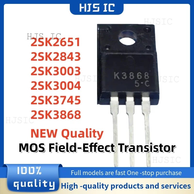 5PCS 2SK2651 2SK2843 2SK3003 2SK3004 2SK3745 2SK3868 K2651 K2843 K3003 K3004 K3745 K3868 TO220F ขายส