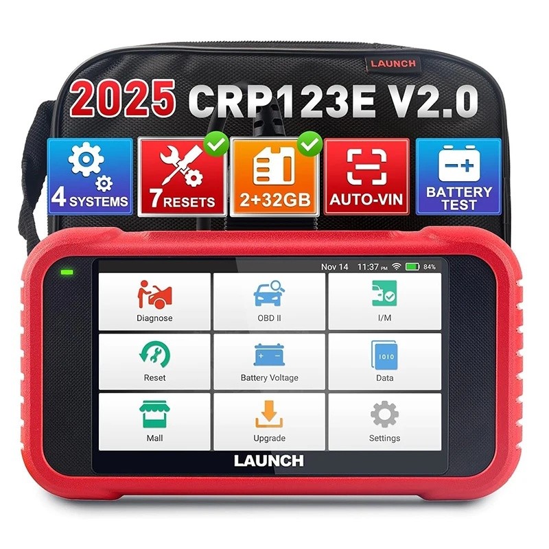 พร้อมส่ง EU โกดัง LAUNCH CRP123E V2.0 CRP 123X Four System OBD2 เครื่องสแกนเนอร์เครื่องมือวินิจฉัย 7