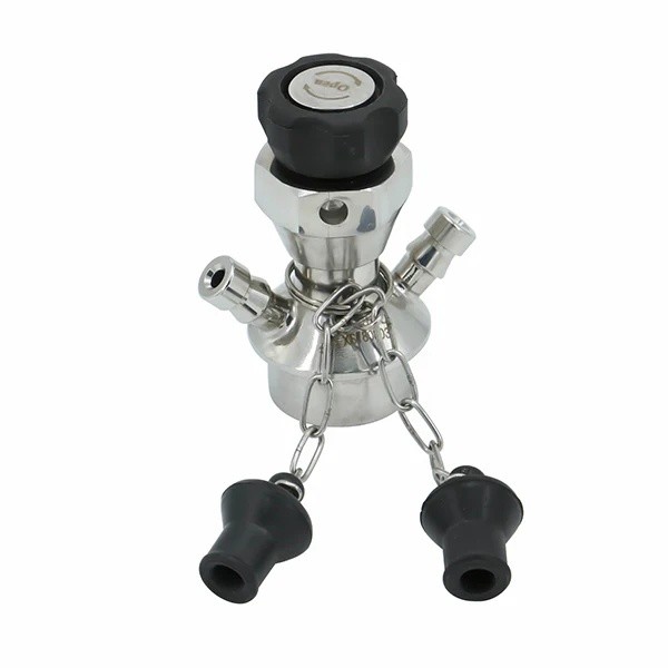 สแตนเลสวาล์วตัวอย่างสุขาภิบาล Tc 2" Ss316 สุขาภิบาลวาล์วเข็ม Manuel Tri Clamp วาล์วตัวอย่าง (สินค้าค