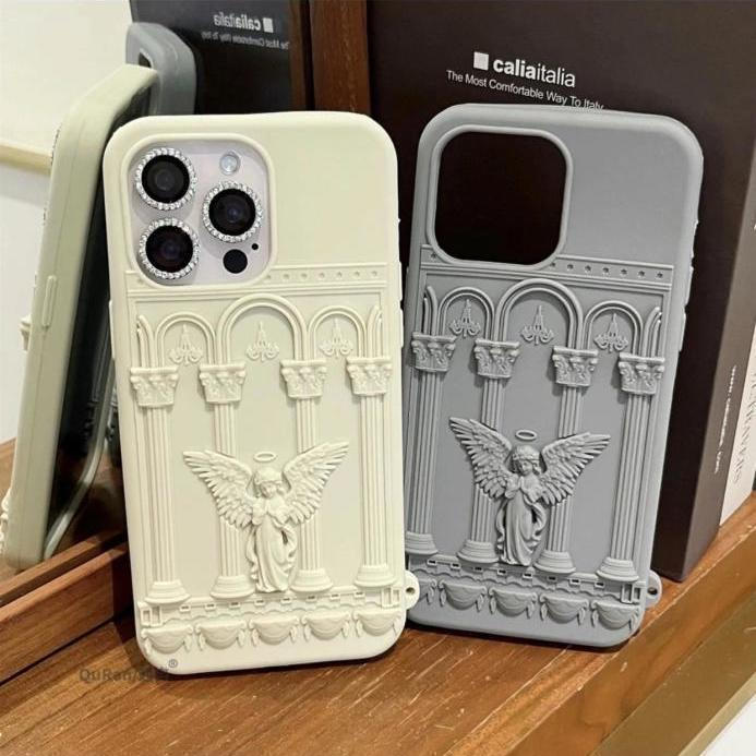 เคสโทรศัพท์ Apple 17 Angel Cupid iPhone16pro กันกระแทก 15/14pro Angel Cupid 13/1212Y