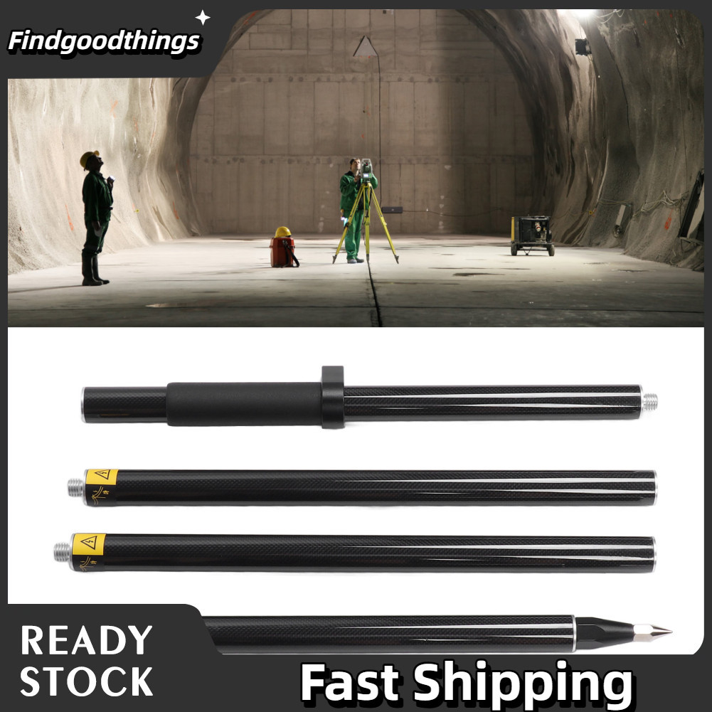 Findgoodthings Findgoodthings การสำรวจ Prism POLE Mount 2 เมตร 4 ส่วน Survey RTK คาร์บอนไฟเบอร์ที่มี