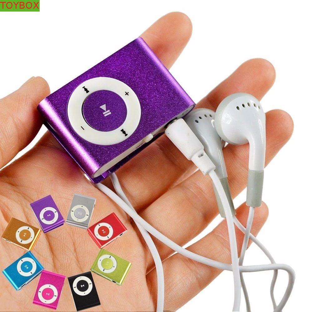 TOYBOX Clip MP3 Mini Fashion Media Player Metal 3.5mm Mirror Sport MP3