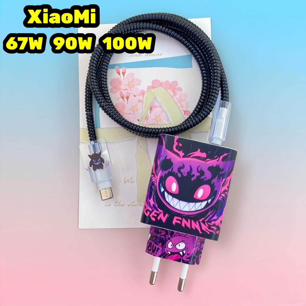 Xiaomi เครื่องชาร์จ USB Xiaomi 4 in 1 สติกเกอร์ป้องกันสายเคเบิลข้อมูล 67W / 90W/100W -8