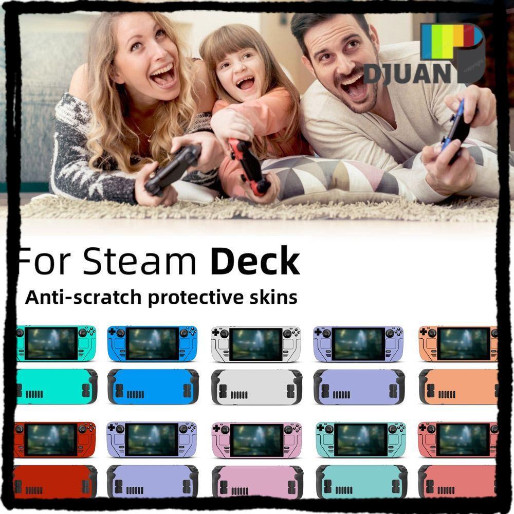 DUOJUAN สําหรับ Steam Deck ชุดเกมคอนโซลตกแต่งสติกเกอร์รูปลอกสําหรับ Steam Deck