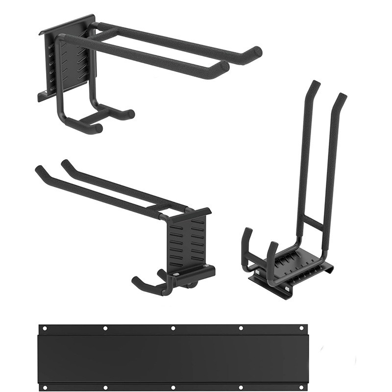 ที่ถอดออกได้ Hole Board ผนังเหล็ก Heavy-Duty Hook เครื่องมือติดผนัง Slot Board ผนังโรงรถตะขอโลหะ HY4