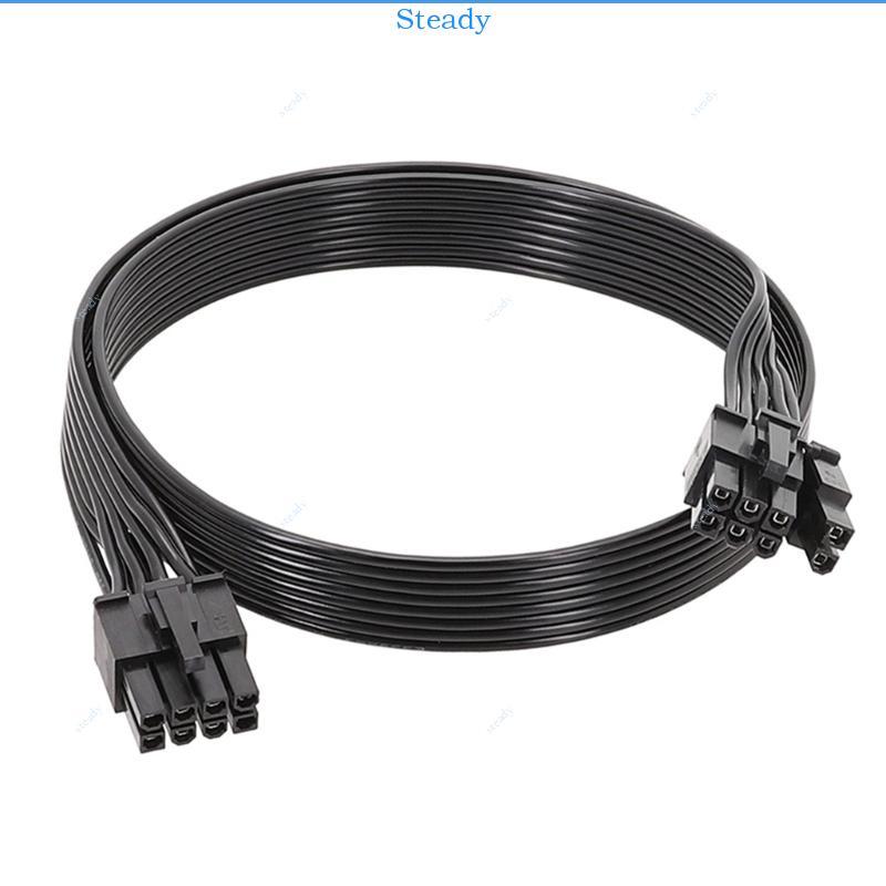 Steady 8PIN ถึง 8PIN 6+2 สายไฟ 18AWG สําหรับ Corsair HX1200 HX1000 HX850 HX750 Modular Power Supplie