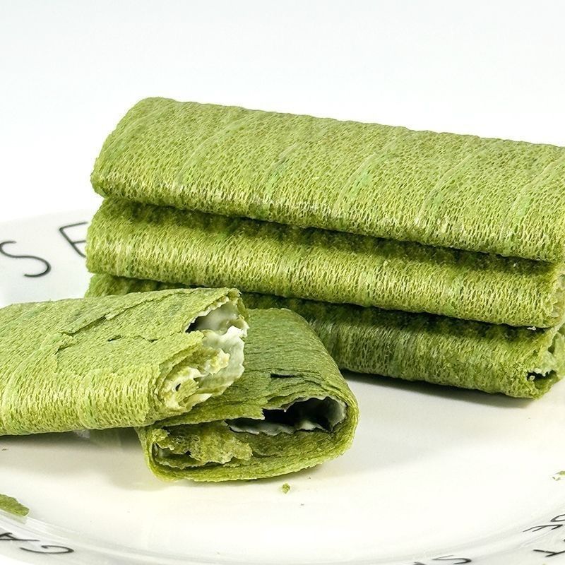 Maimi Liuxin Egg Crisp Cheese Flavour ไข่เค็มโยเกิร์ตรส Matcha Lime Egg Roll 200g กล่อง 26.2613
