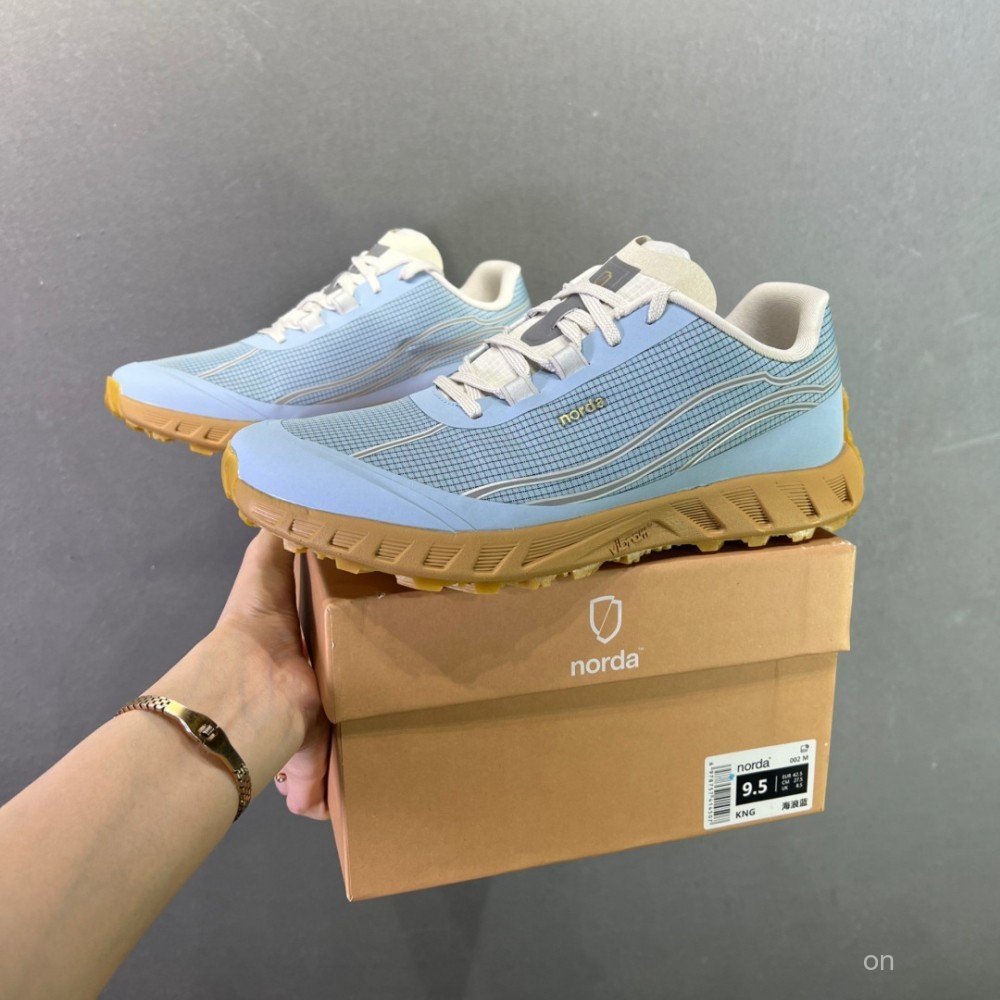 NORDA 002 Trail รองเท้าวิ่งสําหรับผู้ชายและผู้หญิงรองเท้าผ้าใบรองเท้ากีฬากลางแจ้งกันน้ํา,เดินป่าลื่น