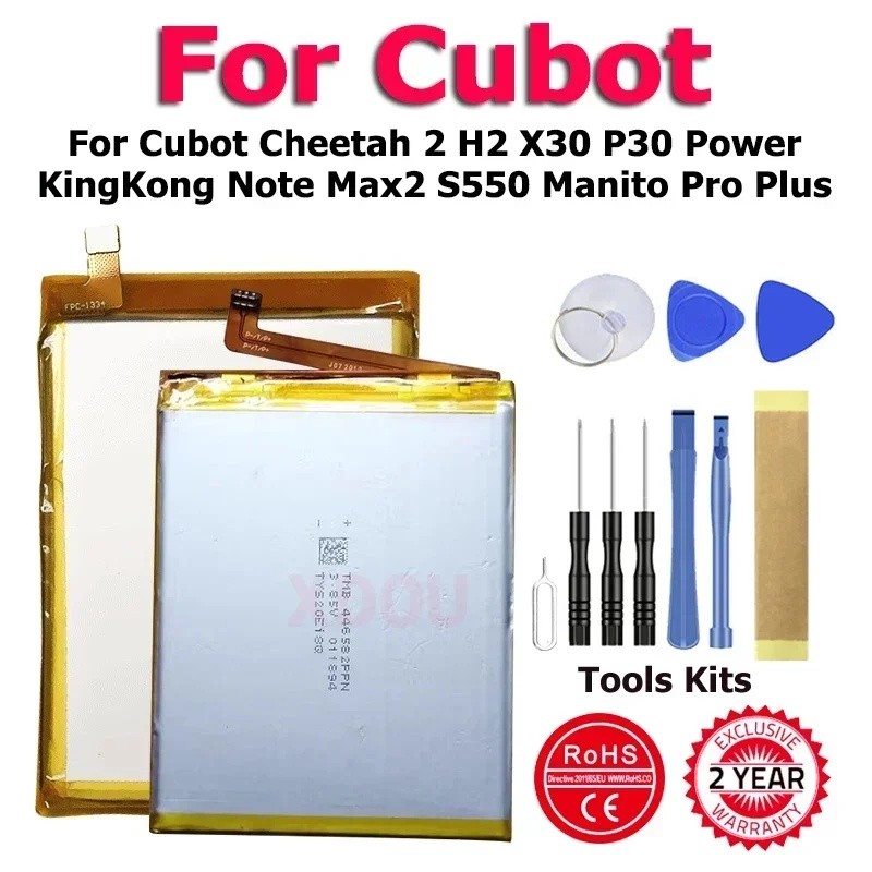 XDOU KingKong NotePlus Power Max2 X30 H2 แบตเตอรี่สําหรับ Cubot Cheetah 2 H2 X30 P30 Power KingKong 