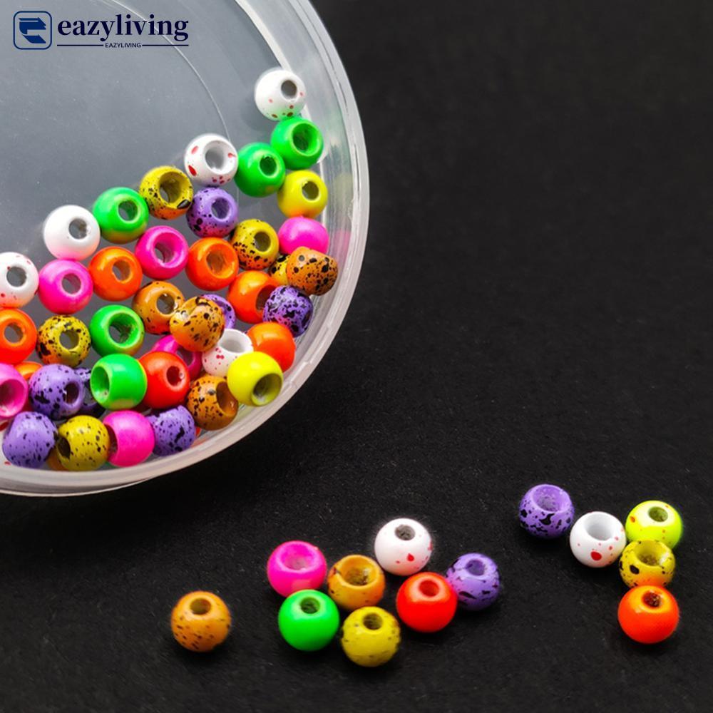 EAZYLIVING 10PCS 2.7 มม.Nymph Fly Tying ลูกปัดโลหะถ่วงน้ําหนักอุปกรณ์เสริมสําหรับ Fly และ Lure Hook 