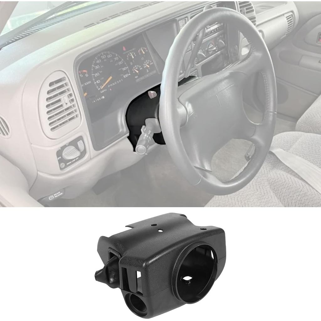 Upper & Lower พวงมาลัยคอลัมน์ฝาครอบ Shroud + Shifter Boot fit สําหรับ Chevy Tahoe GMC Yukon 1995-200