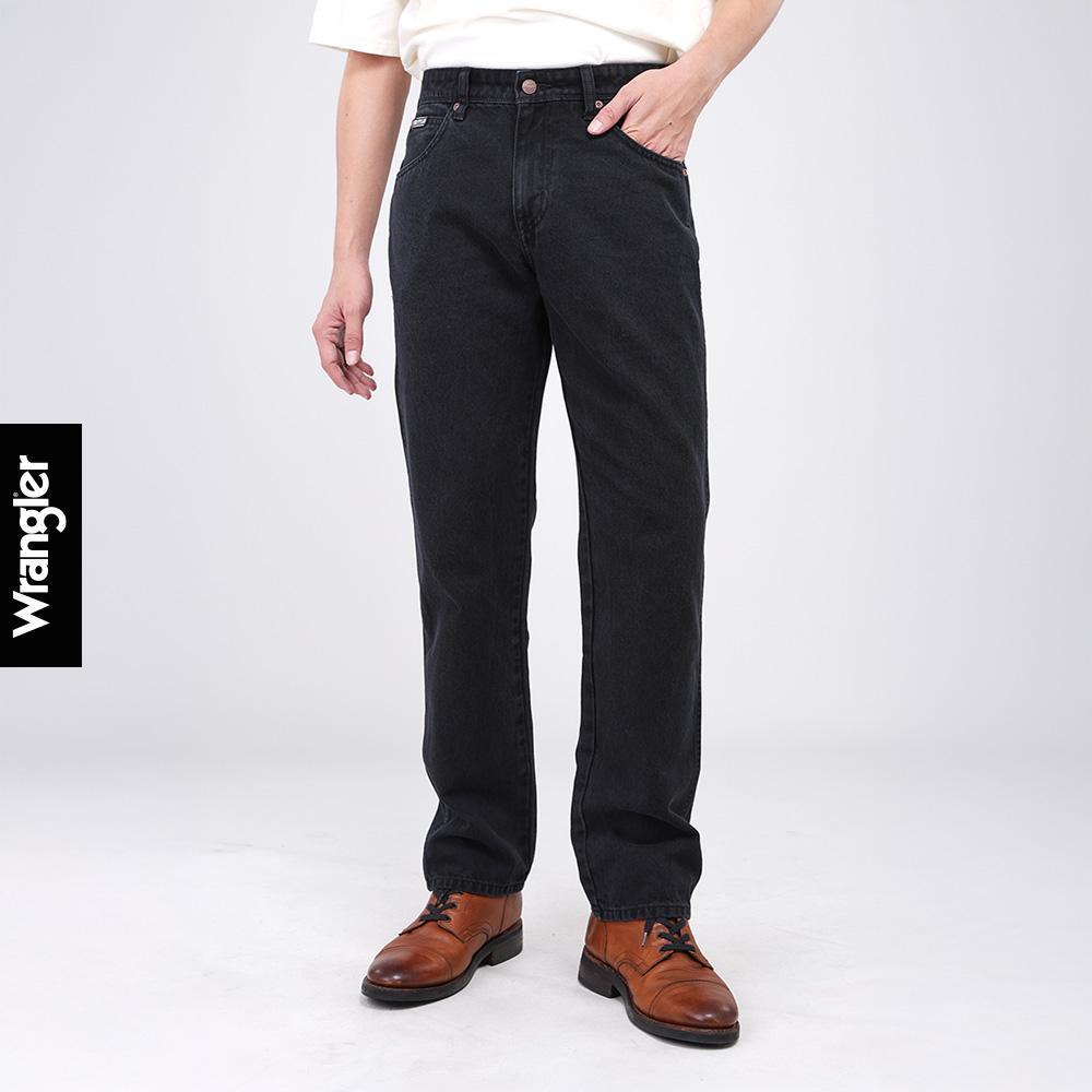 WRANGLER กางเกงยีนส์ผู้ชาย คอลเลคชั่น Beyond Indigo เอวกลาง ทรงตรง รุ่น WR S326MTEXF15 - สีดำ