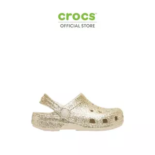 CROCS รองเท้าลำลองเด็ก CLASSIC CHUNKY GLITTER CLOG รุ่น CS 211939-0LH - SANDSTONE
