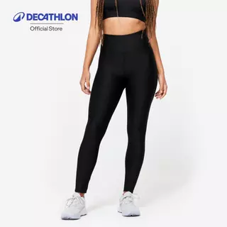 Decathlon Women'S High-Waisted Fitness Leggings กางเกงเลกกิ้งผู้หญิงเอวสูง - Black