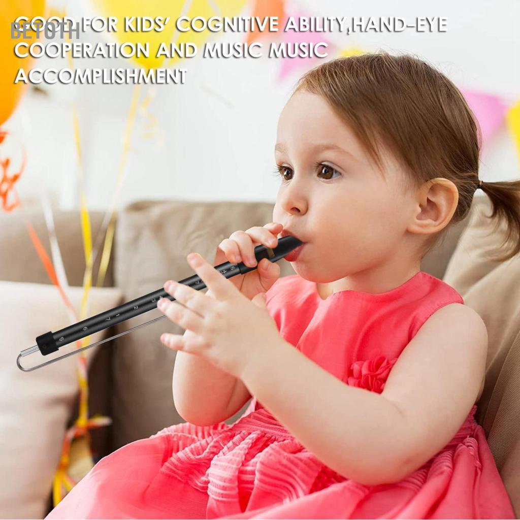 Betoth Betoth นกหวีดสไลด์ SIUKE โลหะขนาดเลื่อนขลุ่ยเหล็ก Rod เครื่องดนตรีสำหรับ Kazoo ผู้ปกครอง-เกมเ
