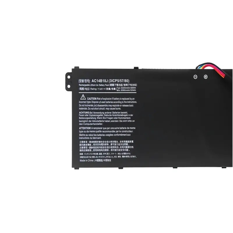 AC14B18J AC14B13J แบตเตอรี่แล็ปท็อปสําหรับ Acer Aspire E3-111 E3-112 E3-112M ES1-531 MS2394 B115-MP 