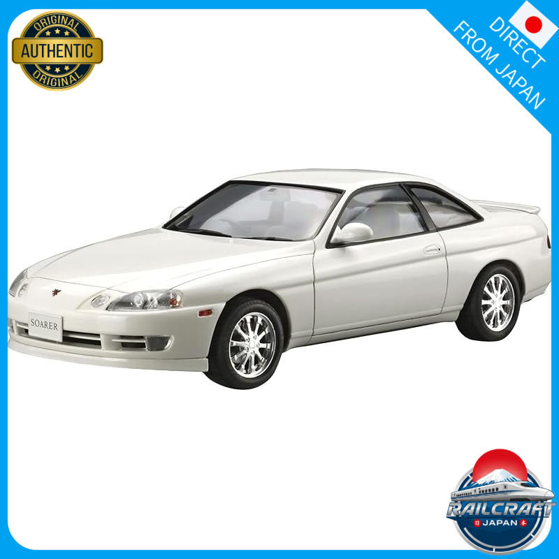 AOSHIMA 1/24 The Model Car Series No.131 Toyota JZZ30 Soarer 2.5GT Twin Turbo L 1991 plastic model.