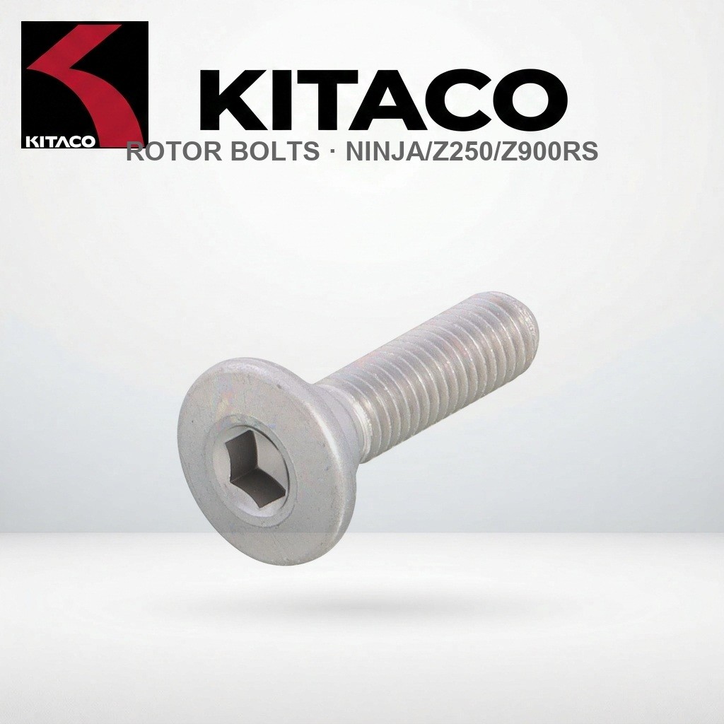 ชุดน็อตโรเตอร์เหล็ก KITACO K-PIT (P1.25) สำหรับ Kawasaki Z250/Z900RS | KITACO K-PIT Steel Rotor Bolt