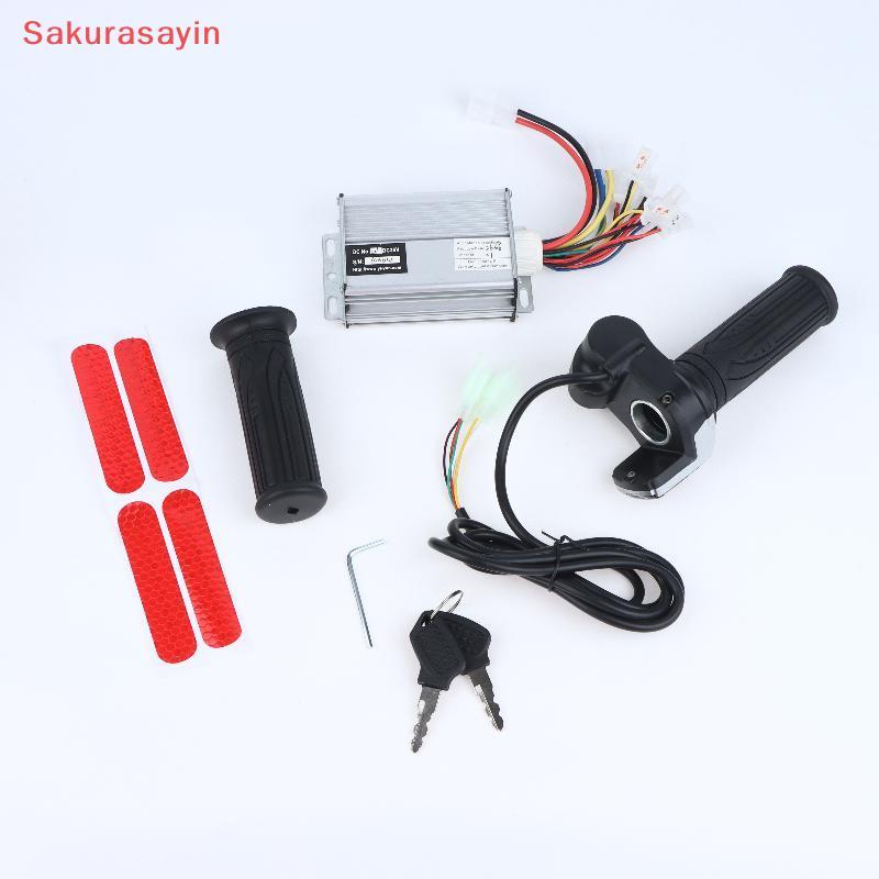 {Sakurasayin} 1 ชุด 36V 1000W E-Bike Brush Controller มัลติฟังก์ชั่น Thumb Throttle Grip Kit สําหรับ