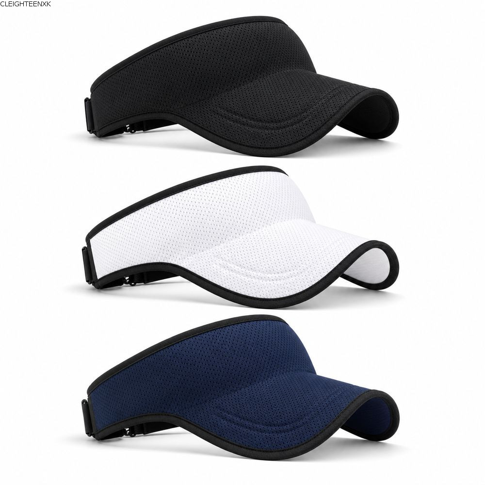 CLEIGHTEEN8H Sports Sun Visor, Quick Drying Packable Open Top Visor, Polyester Breathable Lightw Run