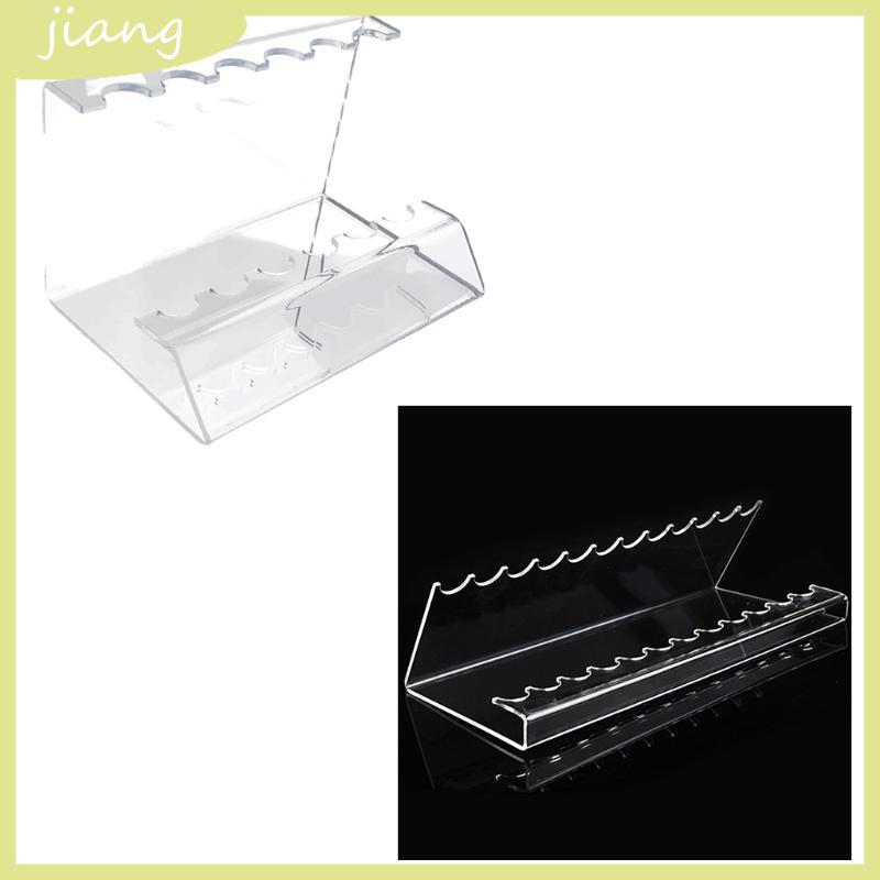 JN อะคริลิคใสผู้ถือปากกา 12-สล็อตปากกาขาตั้งจอแสดงผลเล็บแต่งหน้า Art แปรง Rack Organizer สําหรับ Off