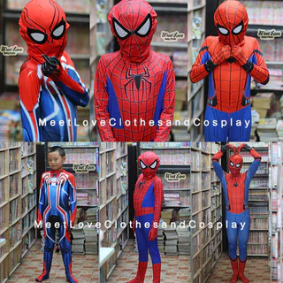 ชุดสไปเดอร์แมน ชุด Spiderman ภาคต่างๆ Velocity Stark Suit Into The Verse สไปเดอร์ สไปเดอร์แมน ชุดแฟนซี ฮีโร่ พร้อมส่ง