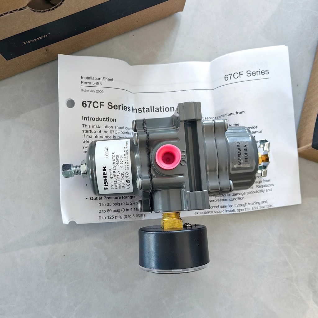 ZMKX Spot สินค้าคงคลังEmeison Fisher 67C 67CF Series Supply Regulators 67CFR Supply Regulators 67CFR