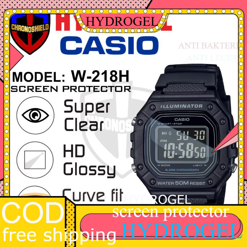นาฬิกา Hydrogel Casio W 218H w218h ป้องกันรอยขีดข่วน