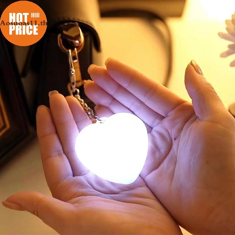 Aosuoas Touch Sensitive Glowing Heart Shape Light LED อัตโนมัติ Sensing Purse Light Touch Activated 