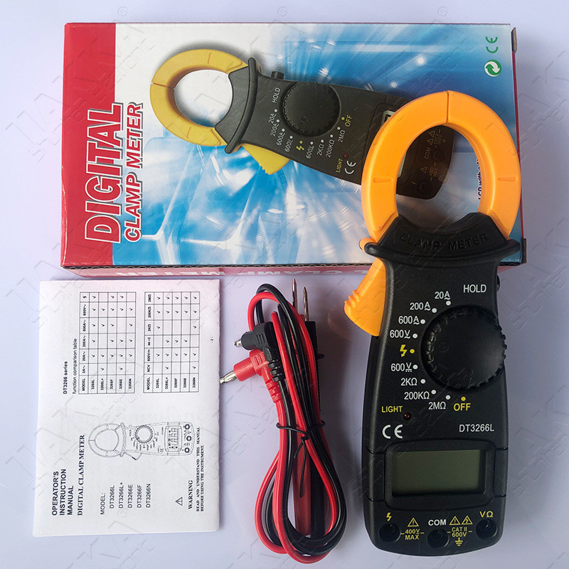 แคลมป์แอมมิเตอร์ DT3266L AC Clamp Multimeter Clamp Current Multimeter การค้าต่างประเทศ Cross-Border 