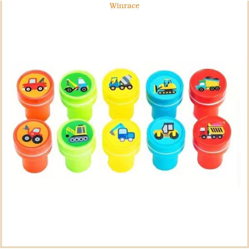 WRC 10 ชิ้นวิศวกรรมรถบรรทุก Stamper สําหรับห้องเรียน Art Craft โครงการการ์ดทํา