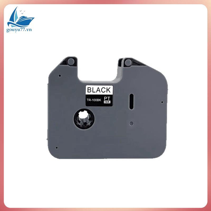 1PCS TR-100BK ริบบิ้นสําหรับเครื่องพิมพ์ริบบิ้น PT-E800TK 800T PT-850TKW