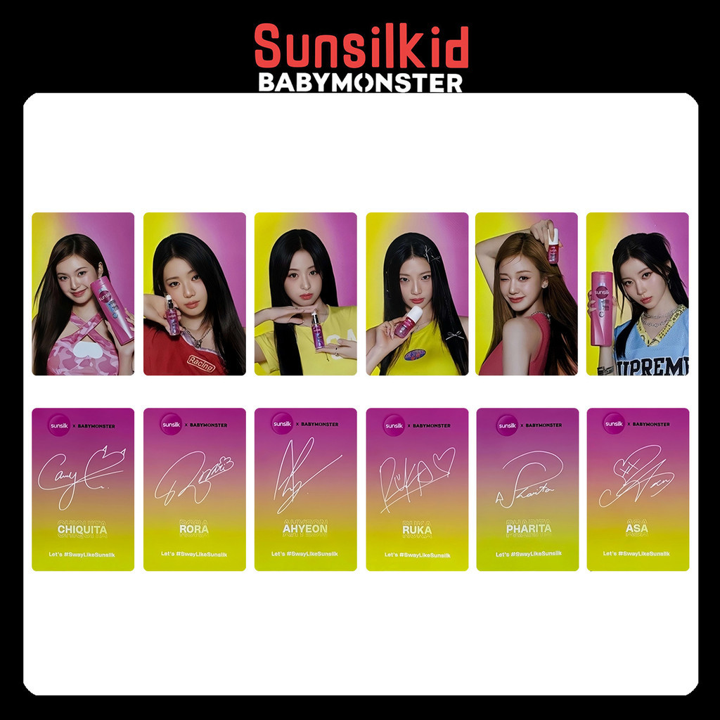 BABYMONSTER sunsilkid Endosement Photocard Bonus Card AHYEON ASA Photocard