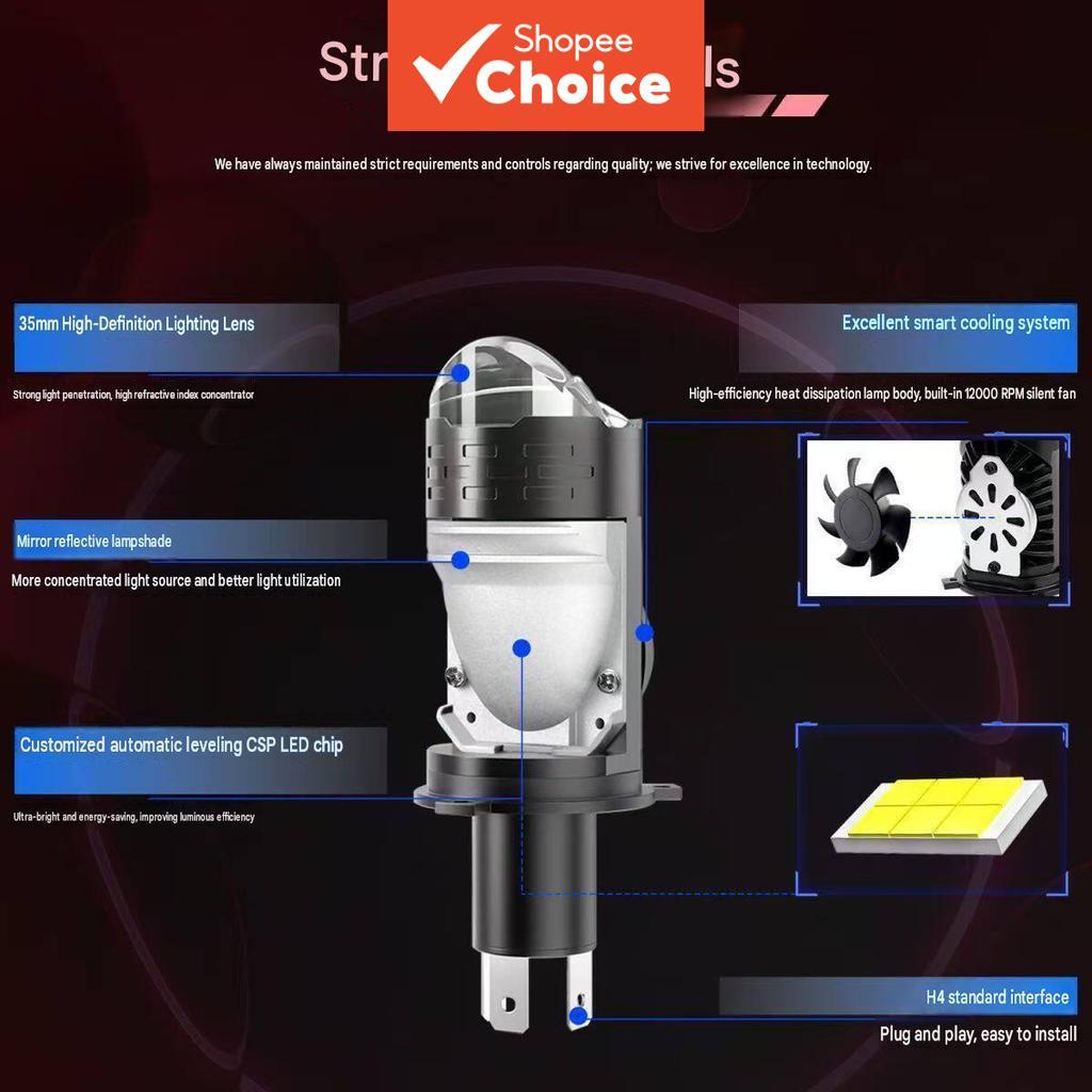 ไฟหน้า LED Matrix กําลังสูงแบบเสียบปลั๊กสปอตไลท์สําหรับยานยนต์