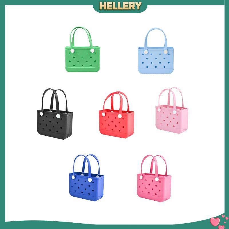 [HelleryTH] Kids Beach Bag Travel Bag Handbag Hole Bag Portable Holiday Beach Tote Bag