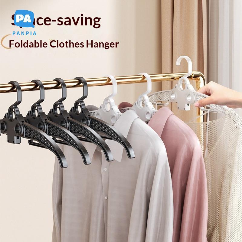 [NBI] หมุนพับไม้แขวนเสื้อตู้เสื้อผ้าOrganizer Multi-Portเสื้อผ้าDrying Raพับผ้าพันคอพลาสติกไม้แขวนเส