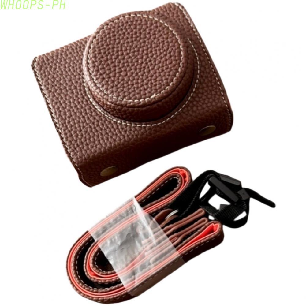 เคส PU ที่รองรับสําหรับ Canon G7 X สําหรับ Mark II และสําหรับ Mark III 11x7x5cm แบบพกพา