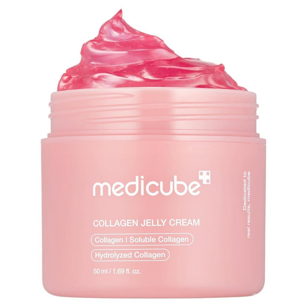 MedicubeJellywithCollagen&Nicinaide,1.69fl.oz|Freeze-DrHelzedCollagenforBarrierHydration,24HGlow&Lif