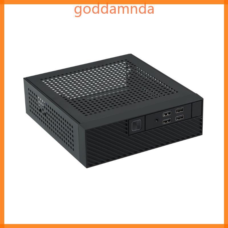 GODD M10 Mini ITX เคสคอมพิวเตอร์ M10 Mini Desktop Case ควบคุมอุตสาหกรรม HTPC Case