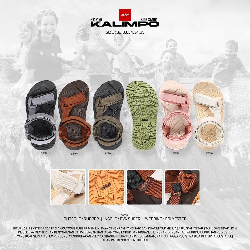 Kalimpo Arey Outdoorgear รองเท้าแตะเด็ก/Junior Cross