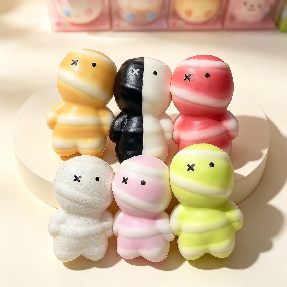 EASYPOWER Mummy Squishy Toy, Super Soft Moist Mummy Squeezable Toy, Fidget Toy Pressable Cute Soft M