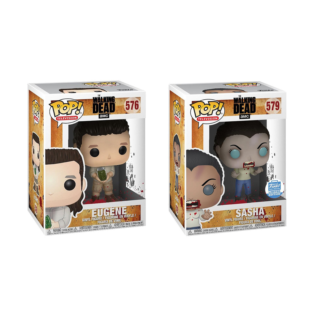 Funko Pop The Walking Dead The Walking Dead Eugene Sasha อินเทรนด์เล่นรูปตุ๊กตาหัวใหญ่