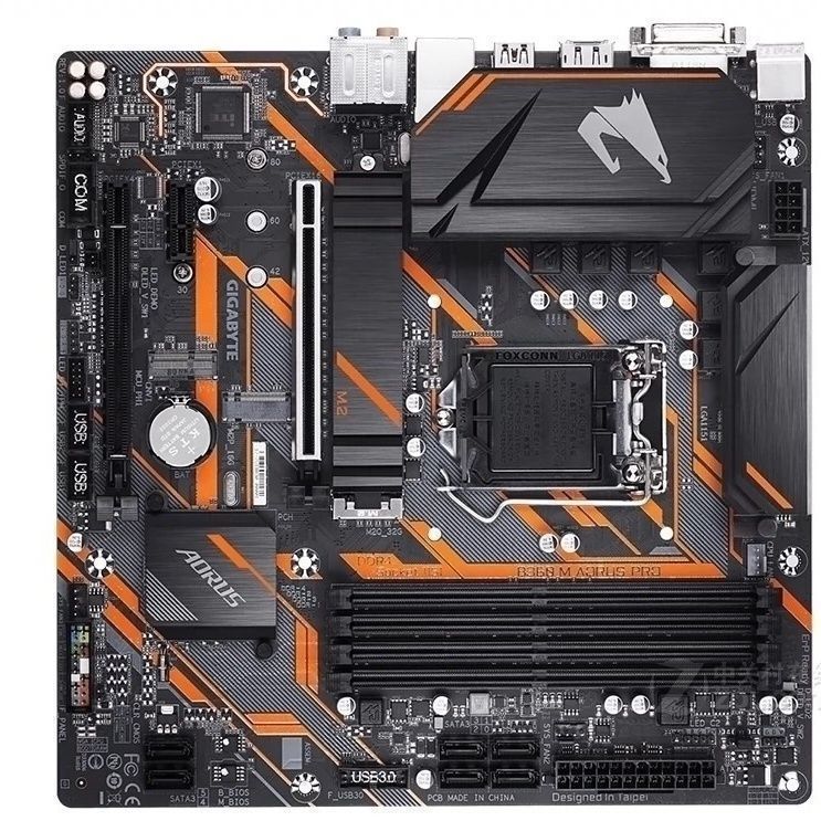 เมนบอร์ดเกมสําหรับเล่นเกม Gigabyte/Gigabyte B360M AORUS PRO รองรับอินเทอร์เฟซ 3M.2 รุ่นที่ 8 ผลิตภัณ