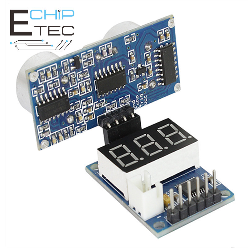 1PCS Serial Port Output Digital Tube Display Rangefinde Ultrasonic Ranging Module HCSR04 Test Board