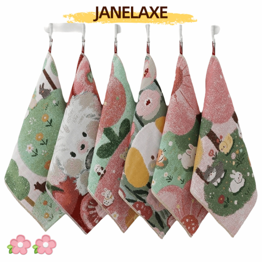 JANELAXE932JN ผ้าเช็ดมือขนาดใหญ่,การ์ตูน 4 ชั้นผ้าฝ้ายผ้ากอซผ้าเช็ดหน้าผ้าเช็ดตัว,คุณภาพสูง 34x40 ซม