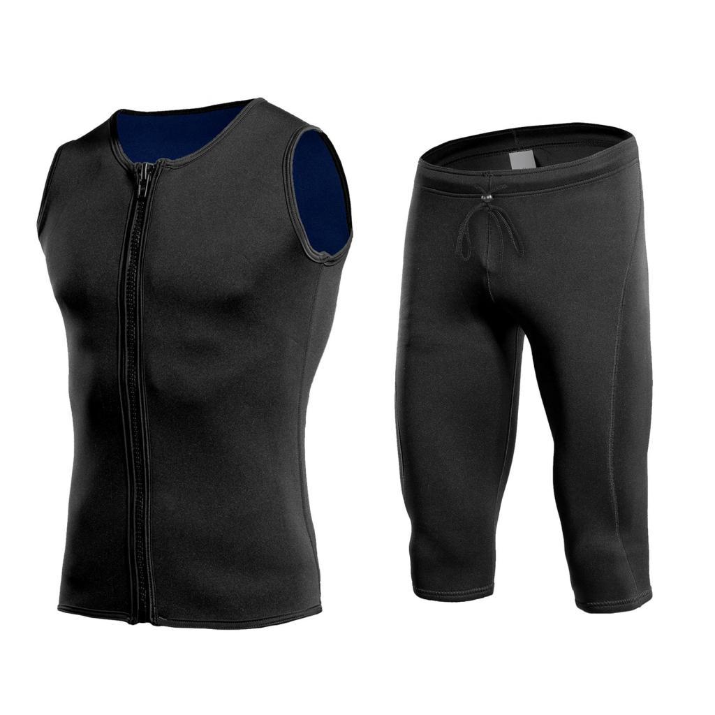 Doorlay 2mm Neoprene Wetsuit กางเกงขาสั้นชุดเสื้อกั๊กดําน้ําดําน้ําดูปะการังท่องความร้อนชุดว่ายน้ําส