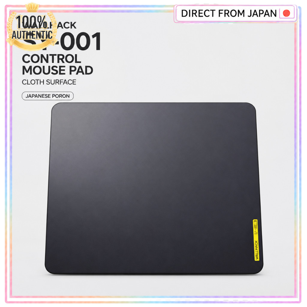 Wallhack/Skypad Black Gaming Mouse Pad - Ultimate Speed & Precision Surface for Professional Gamers