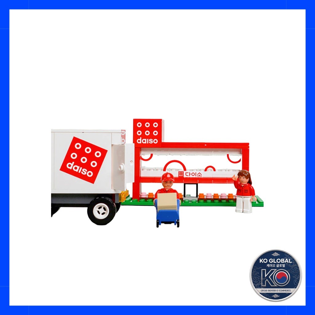 [Oxford x Daiso] Town Series Building Blocks Set (Daiso Store / Delivery Truck) Lego-Compatible DIY 