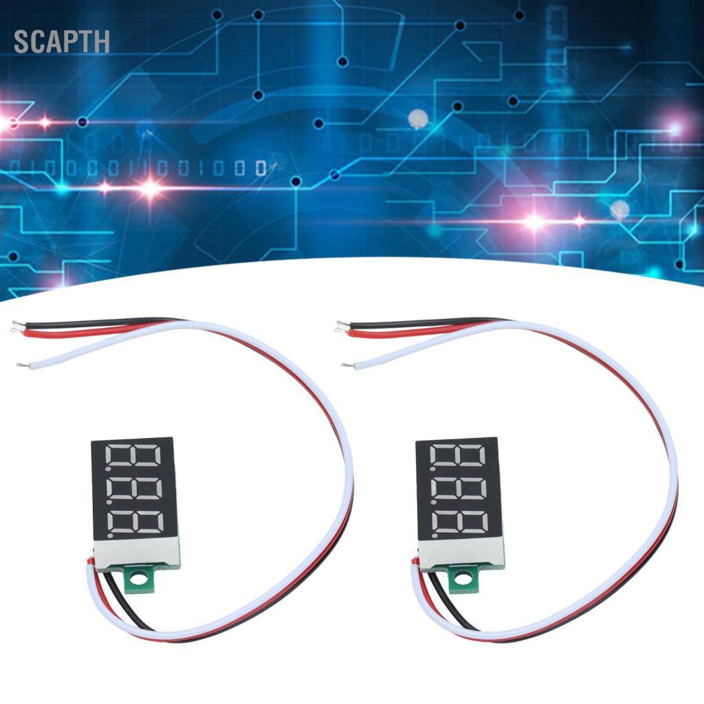 Scapth Horett Mini Digital Voltmeter 0.00V ถึง 30.0V 3 Wire Led Display